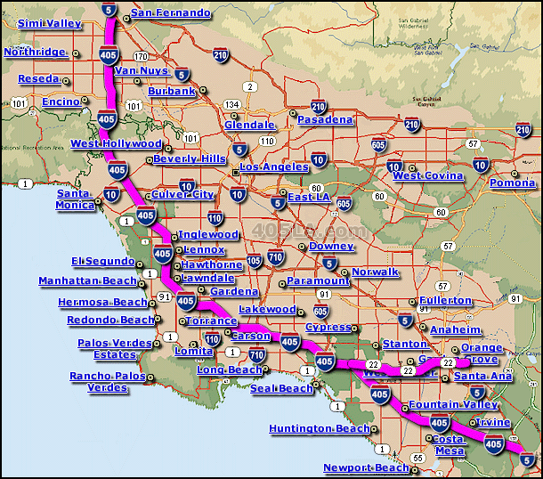 Garden Grove Freeway Map