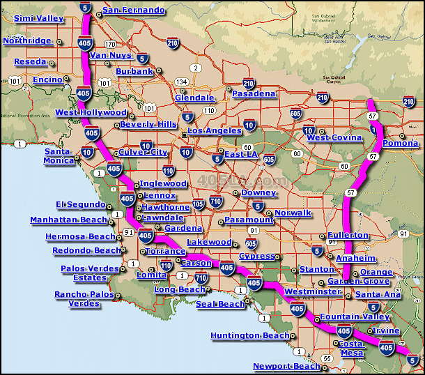 Orange Freeway Map