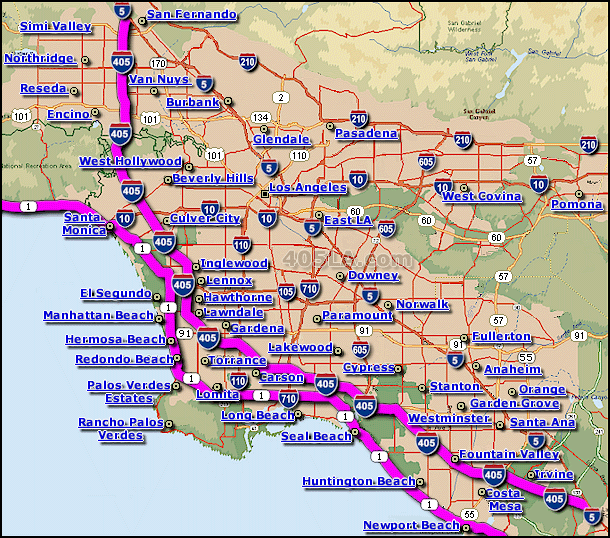 Pacific Coast Highway Map