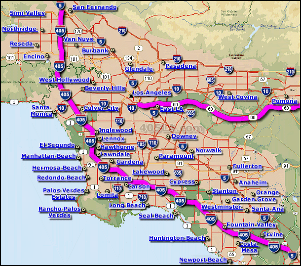 Pomona Freeway Map