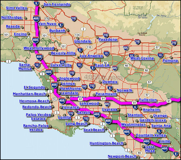 SR 91 Map